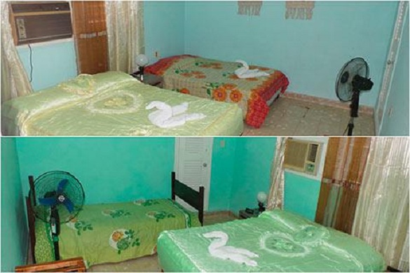 'Habitaciones' Casas particulares are an alternative to hotels in Cuba.